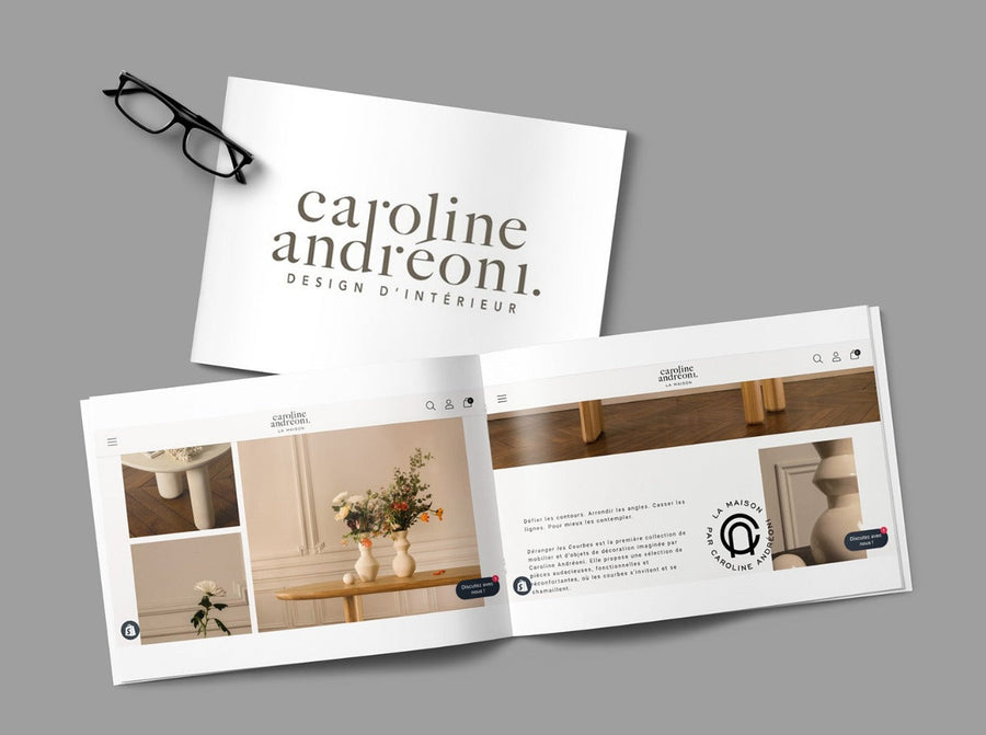 Caroline Andréoni.com Ecommerce de décoration d'intérieur sur Shopify Agence Shopify Plus & Expert Shopify