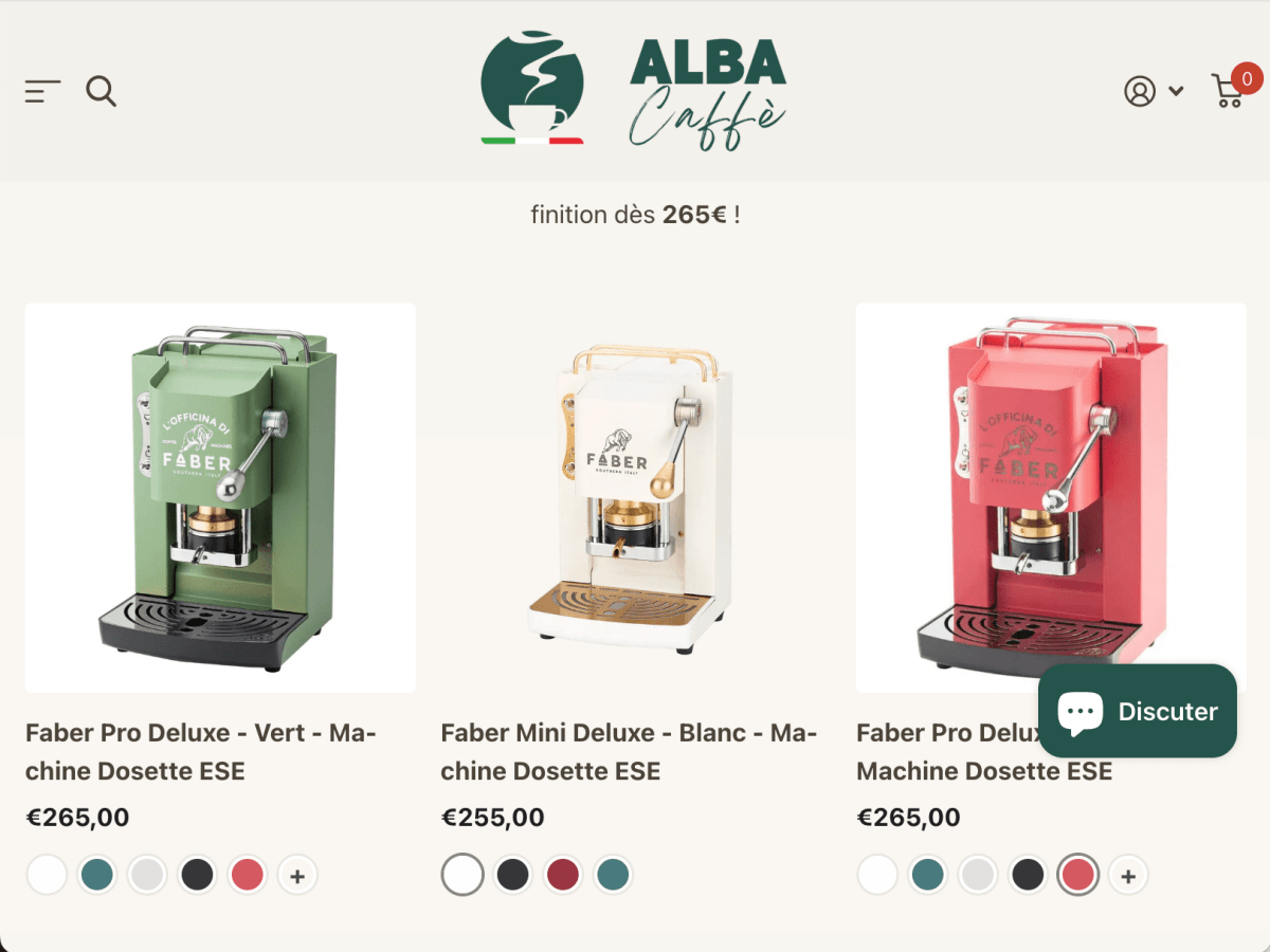 Étude de cas Alba Café : CRO et SEO par l'agence LobsTTer - Agence Shopify Plus & Expert Shopify