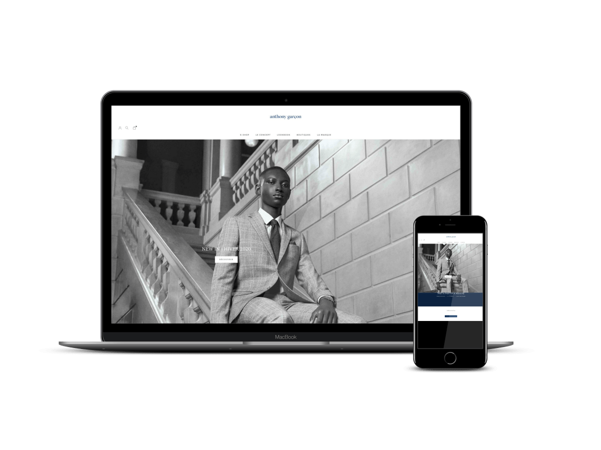 Anthony Garçon.com Refonte Ecommerce de Mode UX/UI & audit SEO - Agence Shopify Plus & Expert Shopify