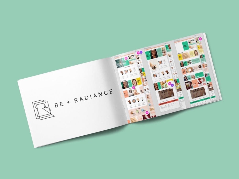 Be+Radiance beauty.com Réalisation des maquettes en Mobile et Desktop - Agence Shopify Plus & Expert Shopify