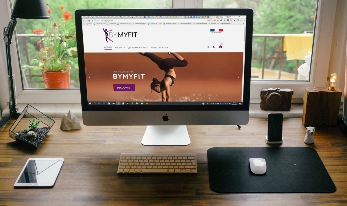 Bymyfit.com Amélioration d'un site E - commerce shopify de Fitness Running Yoga Relaxation - Agence Shopify Plus & Expert Shopify