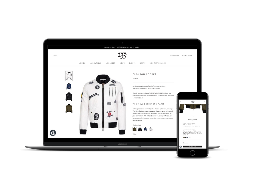 Développement Code sur votre site Shopify Personnalisation d'un sélecteur de variantes de produits Agence Shopify Plus & Expert Shopify