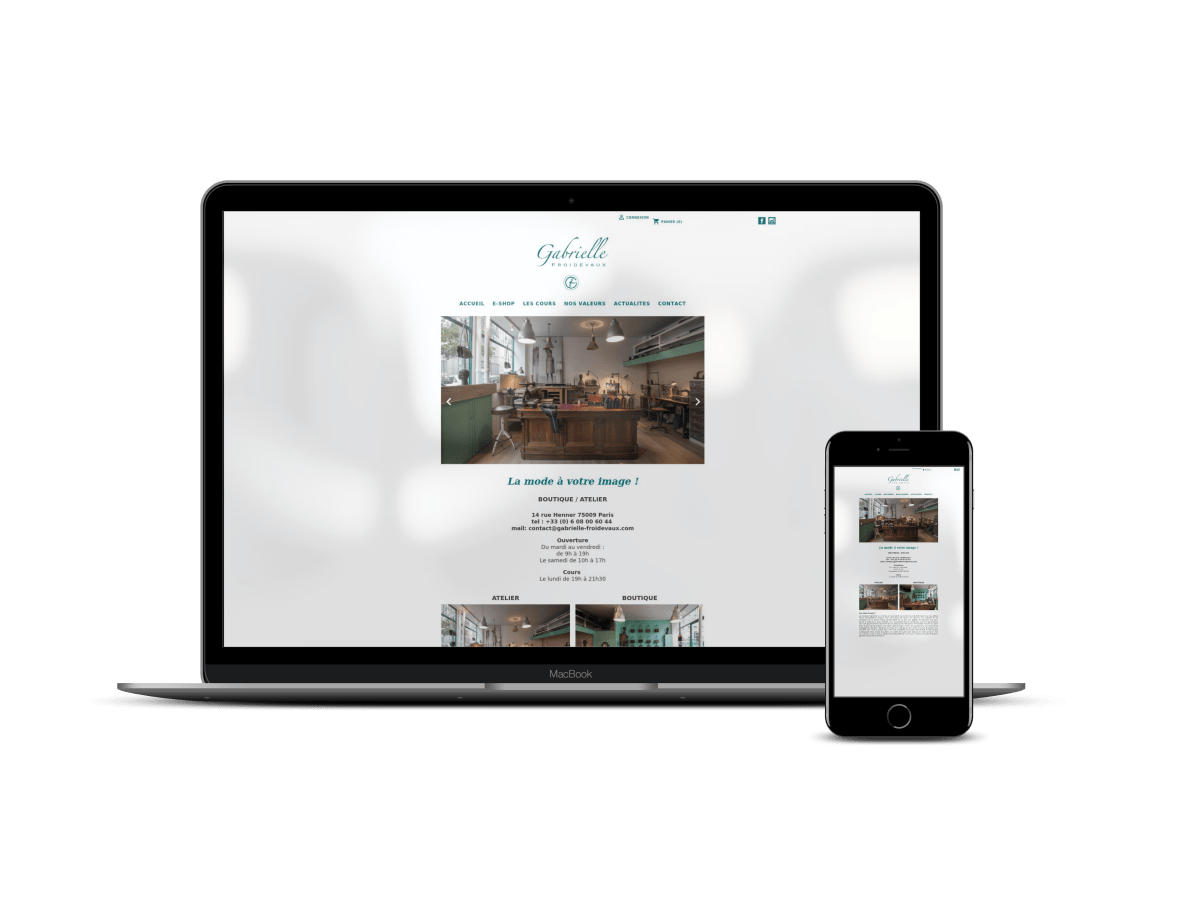 Gabrielle - froidevaux.com Migration et refonte du site Ecommerce - Agence Shopify Plus & Expert Shopify