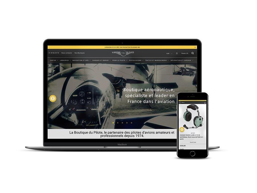 La boutique du pilote.com Migration Shopify depuis Oxatis + Refonte - Agence Shopify Plus & Expert Shopify