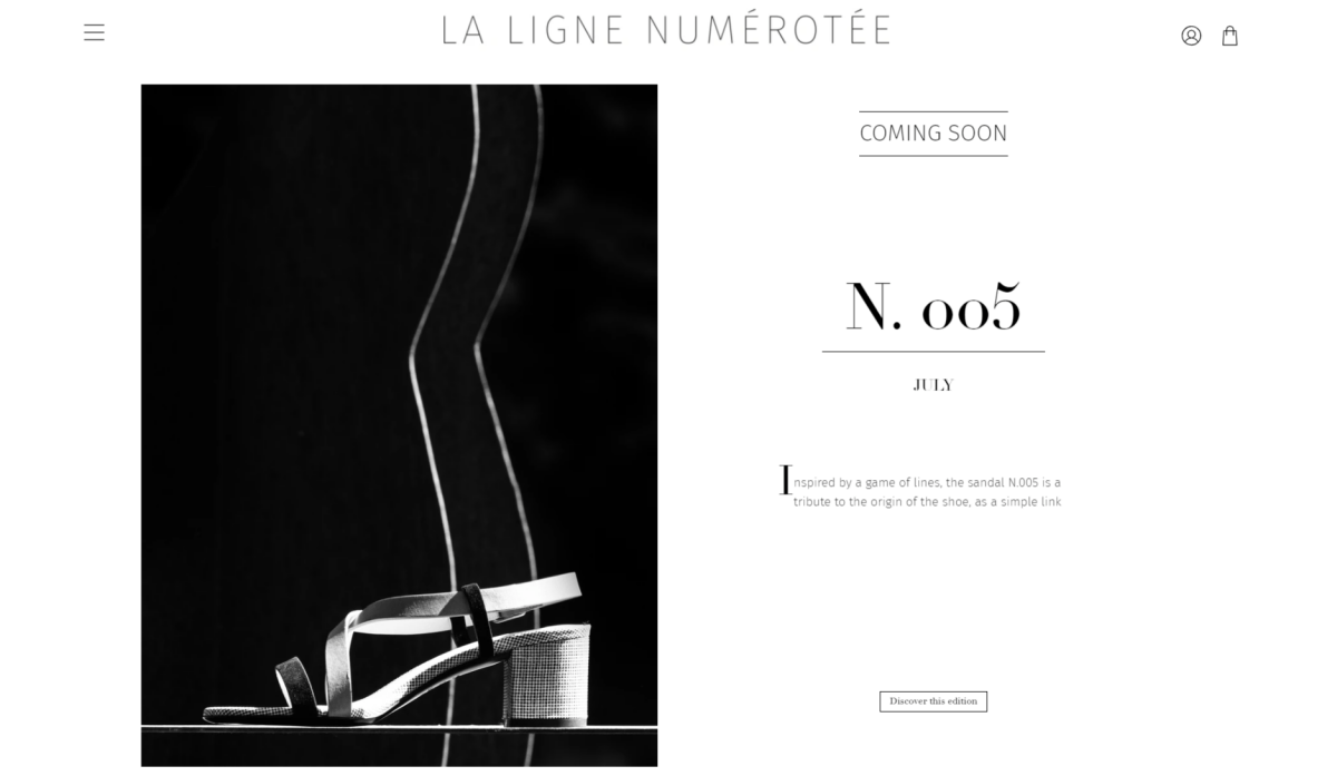 La Ligne Numérotée.fr Prêt - à - porter féminin haut de gamme - création e - commerce sur Shopify - Agence Shopify Plus & Expert Shopify