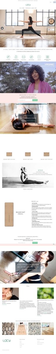 Latyworld.com création d'un site d'articles sportifs lifestyle pour le Yoga - Agence Shopify Plus & Expert Shopify