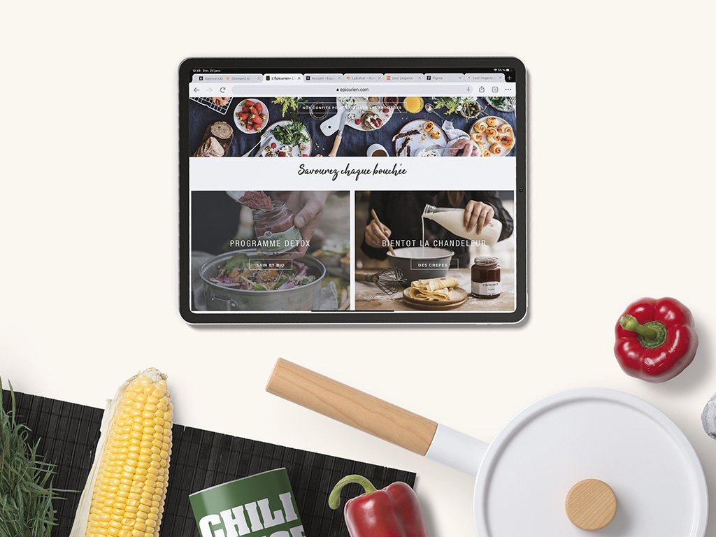 L'Epicurien.com Refonte et migration Magento Shopify - Agence Shopify Plus & Expert Shopify