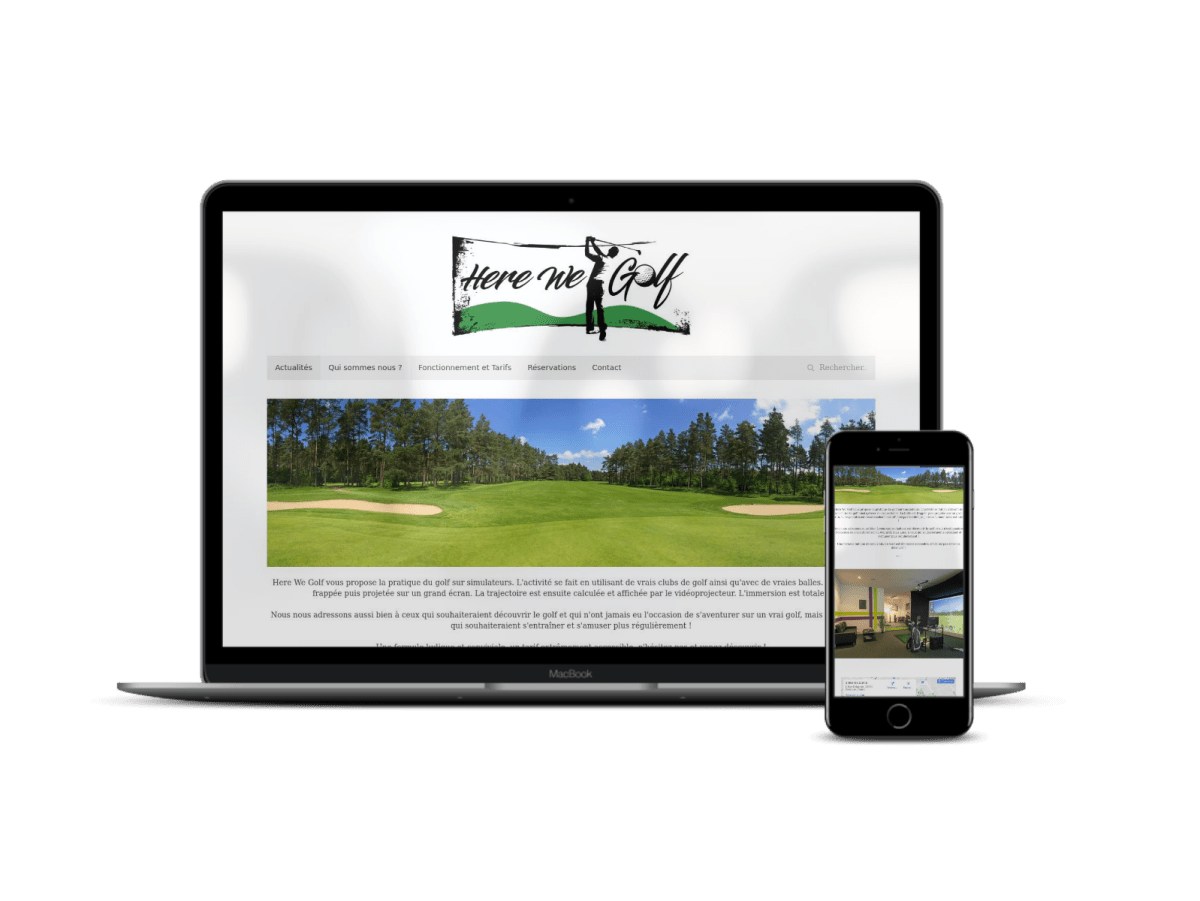 Migration Joomla + création e - commerce Here We Golf - Agence Shopify Plus & Expert Shopify