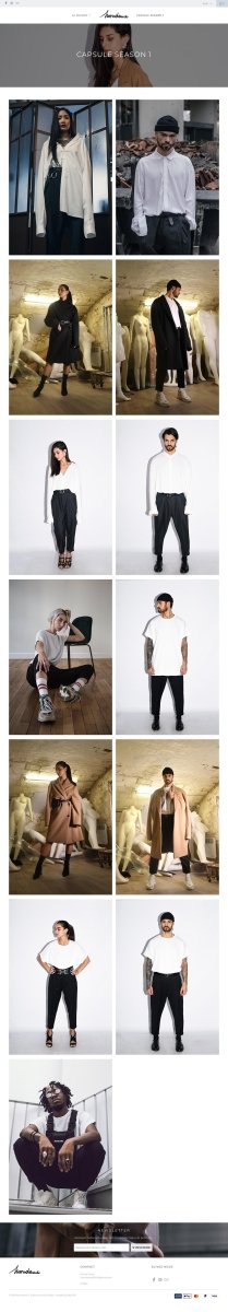 Mondame.fr Webmaster site e - commerce vêtements de mode d'un jeune styliste - Agence Shopify Plus & Expert Shopify