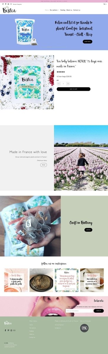 Mybestea.com création d'un site e - commerce de thé - Agence Shopify Plus & Expert Shopify