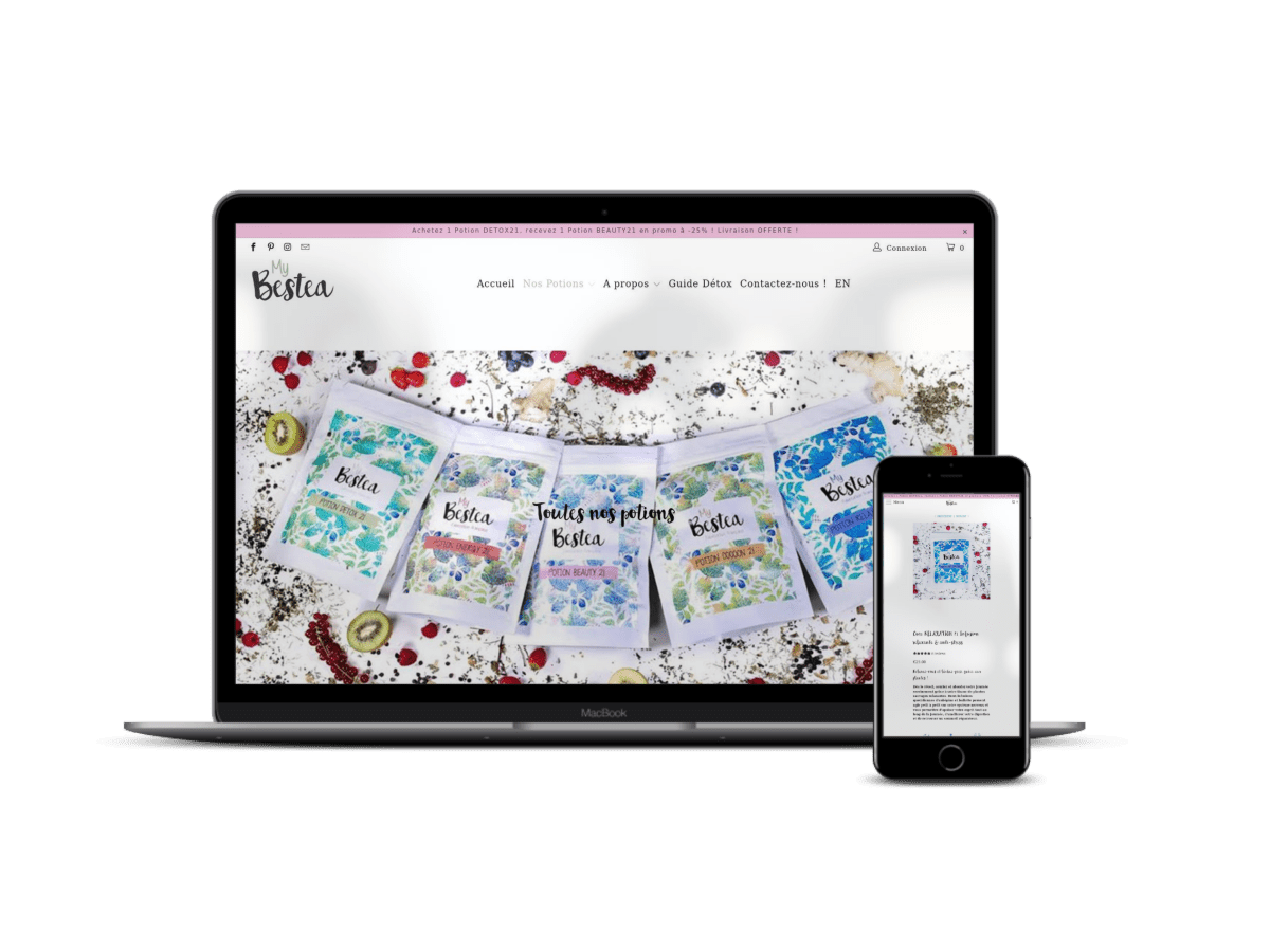 Mybestea.com création d'un site e - commerce de thé - Agence Shopify Plus & Expert Shopify
