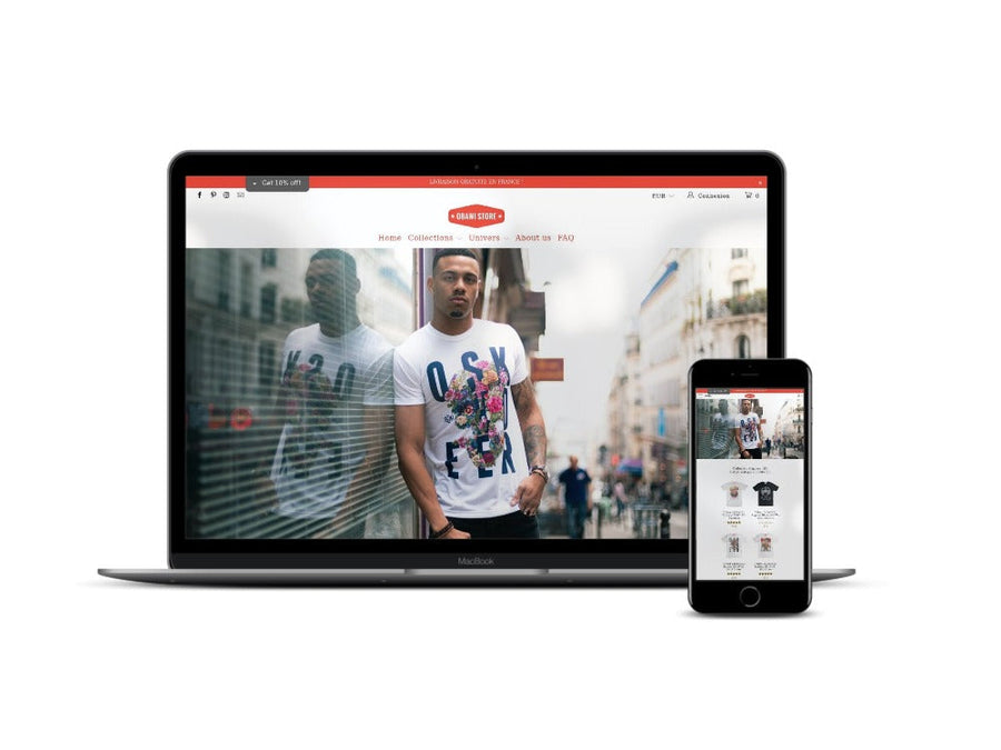 Obawi.com Création d'un site e-commerce de T-Shirts vintage Agence Shopify Plus & Expert Shopify