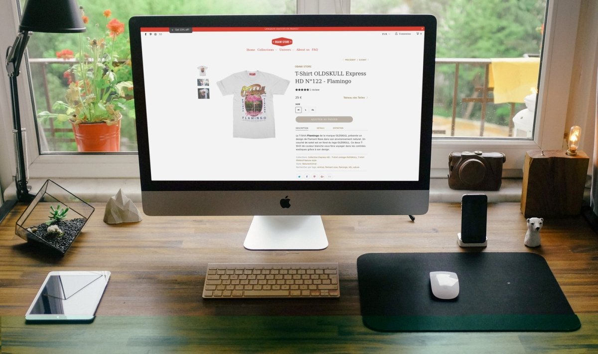 Obawi.com Création d'un site e - commerce de T-Shirts vintage - Agence Shopify Plus & Expert Shopify