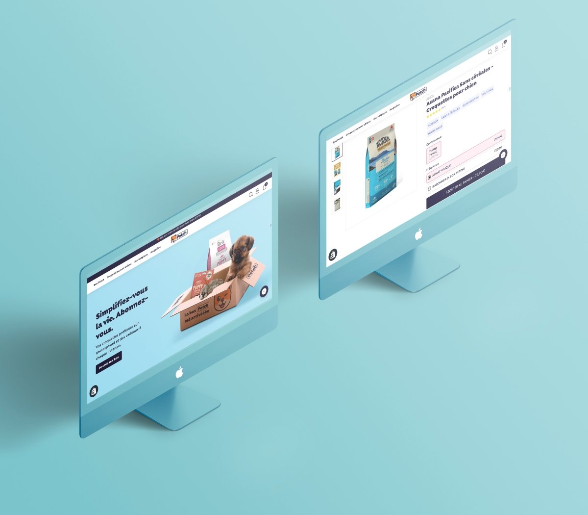 Petch.fr Création Ecommerce avec abonnements Recharge - Agence Shopify Plus & Expert Shopify