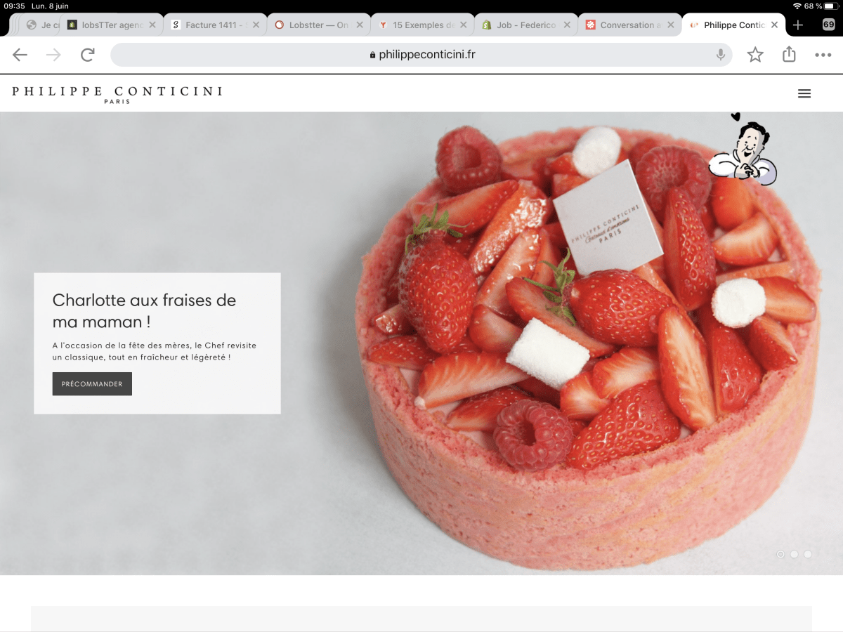 Philippe Conticini.fr Développement d'une App de livraison pour l'alimentaire - Agence Shopify Plus & Expert Shopify