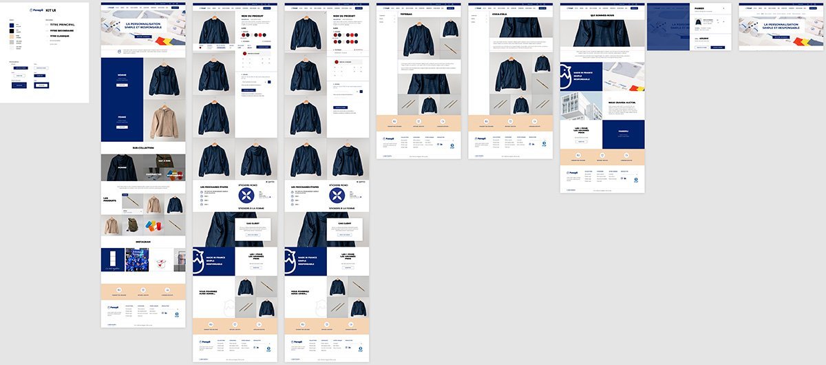 Réalisation des maquettes pour site Ecommerce Mobile & Desktop - Agence Shopify Plus & Expert Shopify