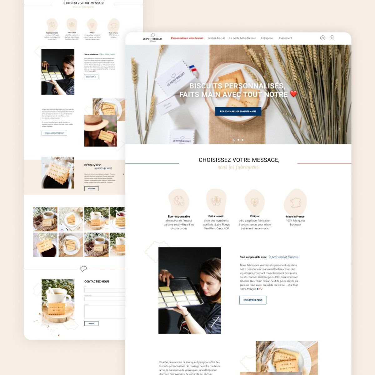 Réalisation des maquettes pour site Ecommerce Mobile & Desktop - Agence Shopify Plus & Expert Shopify
