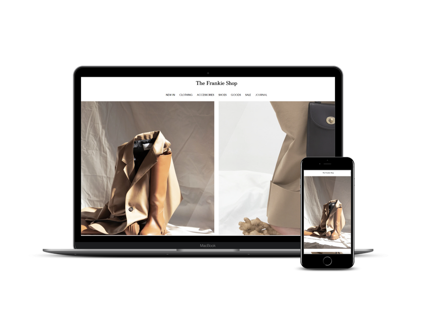 The Frankie Shop.com Refonte e-commerce et déploiement à l'international Shopify Plus - Agence Shopify Plus & Expert Shopify