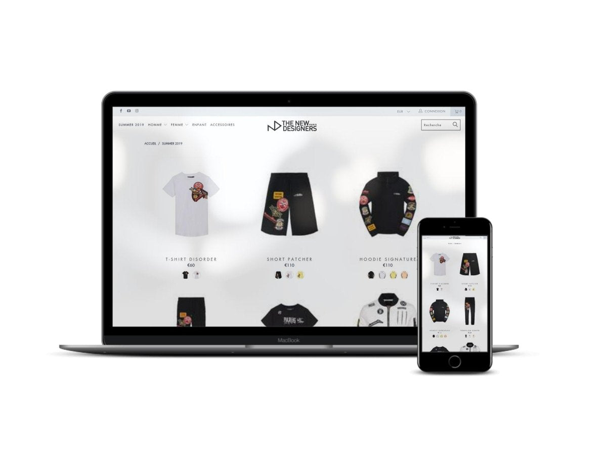 The new designers.com Migration Optimisation et Stratégie marketing d'une boutique et marque de vêtements branchés - Agence Shopify Plus & Expert Shopify