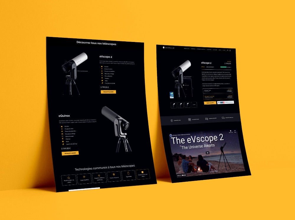 Unistellar.com Shopify Plus pour TPE PME industrielles - Agence Shopify Plus & Expert Shopify