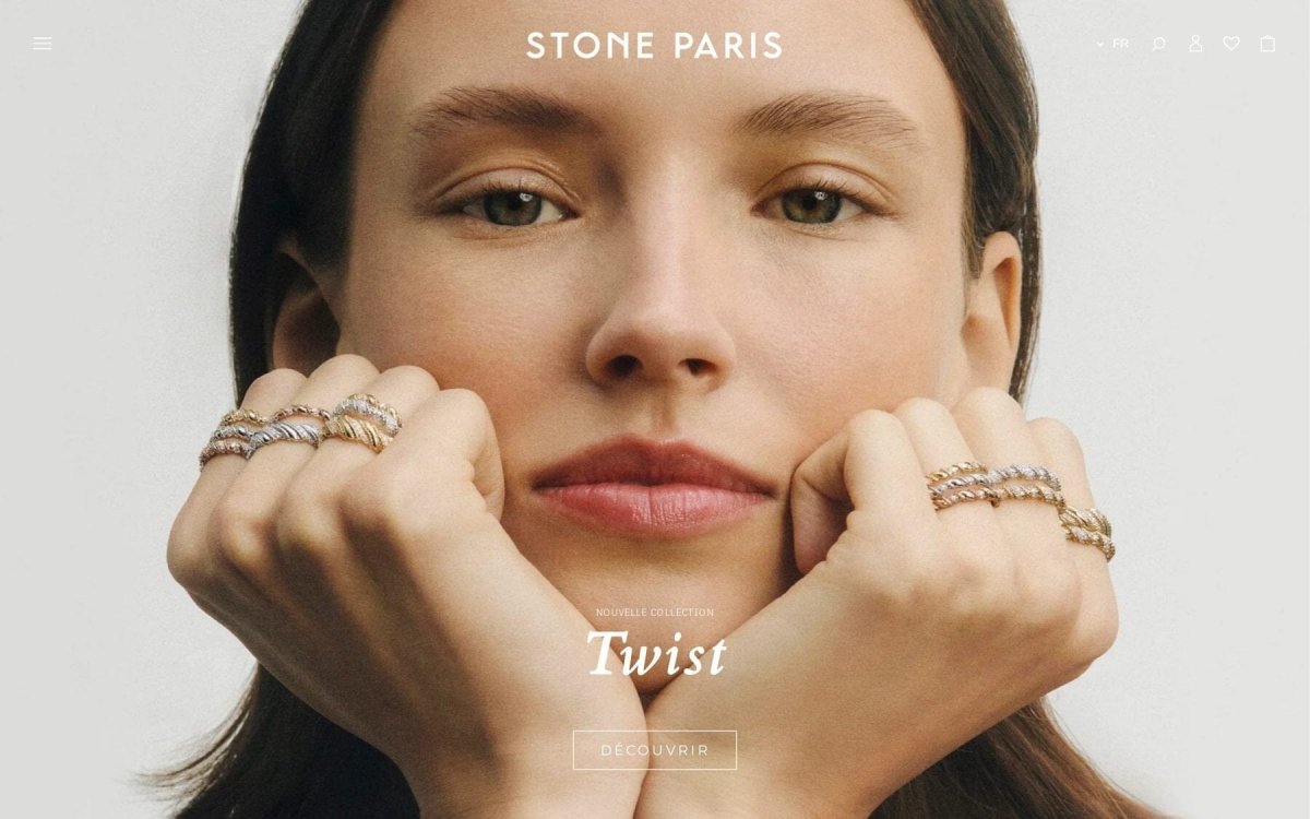 Stone Paris : site e-commerce de joaillerie en or et diamants sur Shopify - Agence Shopify Plus & Expert Shopify