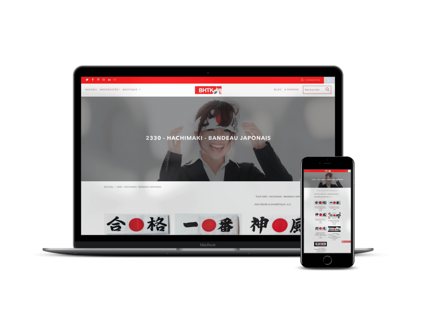 BHTK.fr plateforme E-commerce de produits du Japon avec importation depuis site marchand Ebay Création du site Ecommerce Agence Shopify Plus & Expert Shopify