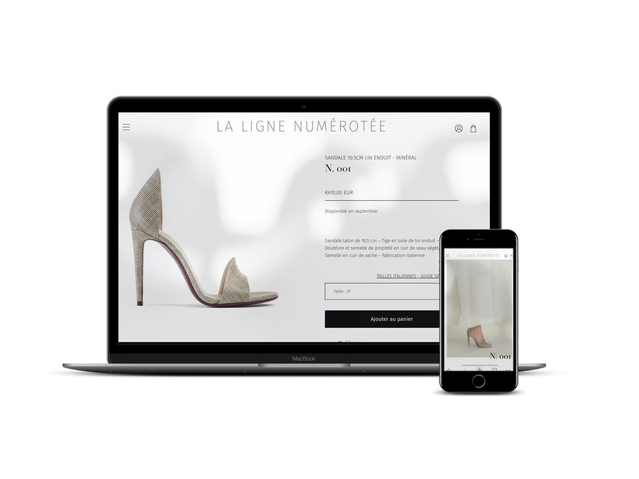 La Ligne Numérotée.fr Prêt-à-porter féminin haut de gamme - création e-commerce sur Shopify Agence Shopify Plus & Expert Shopify