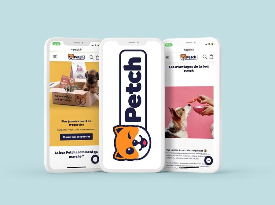 Petch.fr Création Ecommerce avec abonnements Recharge site shopify Agence lobsTTer Agence Shopify Plus & Expert Shopify