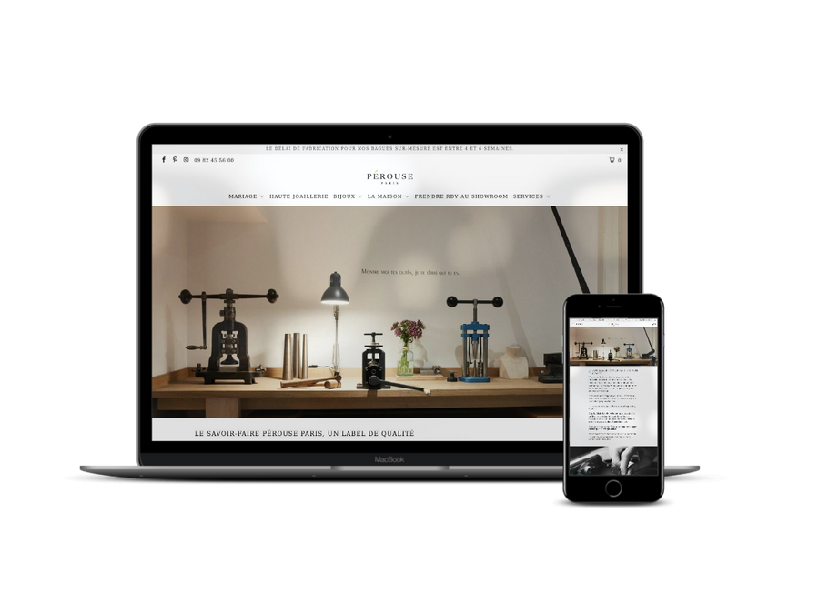Refonte site E-commerce de bagues et bijoux / Installation d'un thème responsive Agence Shopify Plus & Expert Shopify